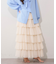 【2026SS】シフォンプリーツティアードスカート