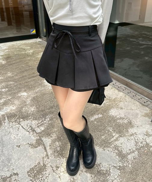 【2026SS】リボン付プリーツスカパン