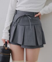 【2026SS】リボン付プリーツスカパン