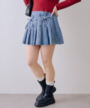 【SETUP】レースUPミニプリーツスカート