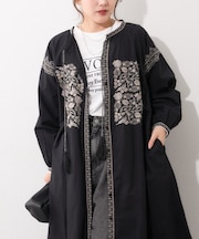 【India series】【nane】刺繍前開きワンピース