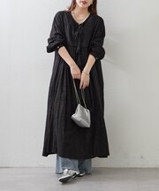 【nane】【India series】ジャガードレースワンピース