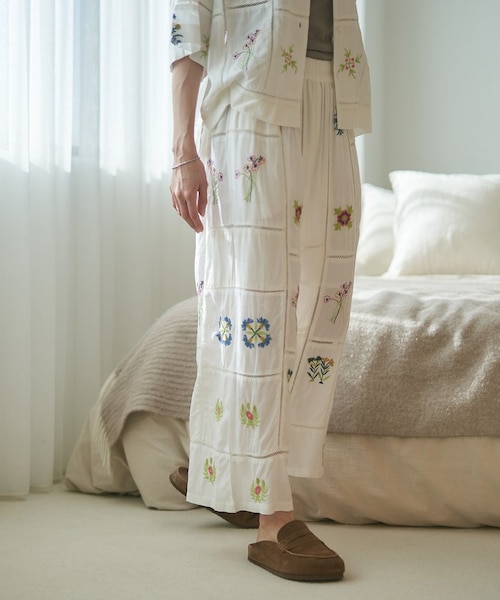 nane】【India series】パッチワーク刺繍パンツ｜ナイスクラップ