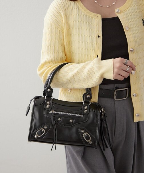 スタッズデザインミニ2WAYバッグ