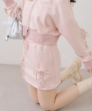 【set upで楽しめる】ロゴキラリダンボールレースUPスカート