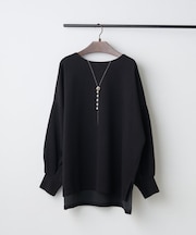 ネックレス刺繍２WAYプルオーバー