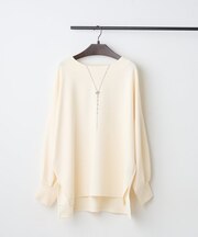 ネックレス刺繍２WAYプルオーバー