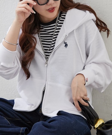 【U.S. POLO ASSN. ×RMAF】WZIPパーカー