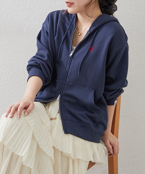 【U.S. POLO ASSN. ×RMAF】WZIPパーカー