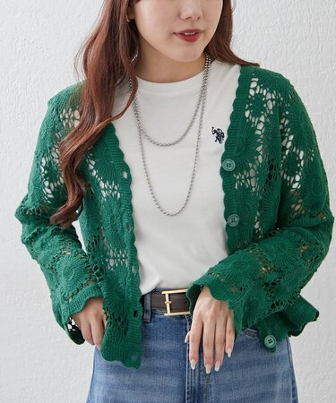 【2026SS】かぎ針透かし編みカーディガン