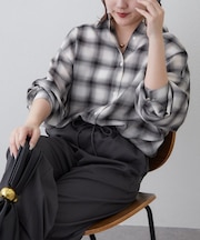 自由に着こなせる！3WAYオーバーシャツブラウス