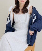 肩リボンキャミワンピ