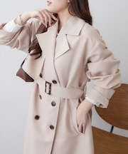 春のマストアウター、ロングトレンチコート