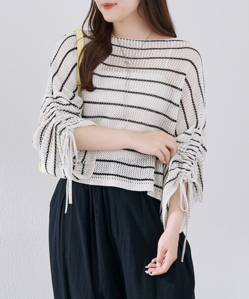 メッシュドロストプルオーバー