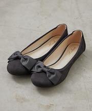 【レディライクな足元に】リボン付バレエシューズ