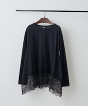 裾レースイレヘムTシャツ