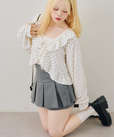 【ANOTHER】ラッフルボレロカーディガン