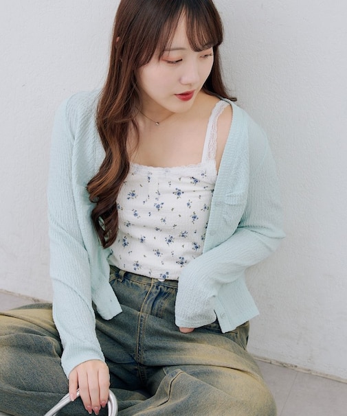 【RMAF】花柄ジャガード×キャミSET