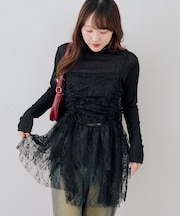 【RMAF】脇ギャザーチュニックワンピース