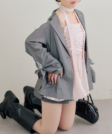 アソート柄バルーンキャミチュニック