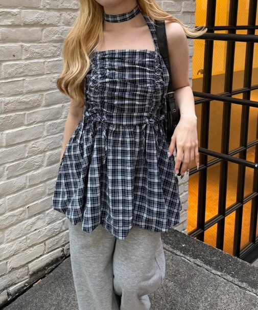 【ふんわり感がたまらない】アソート柄バルーンキャミチュニック