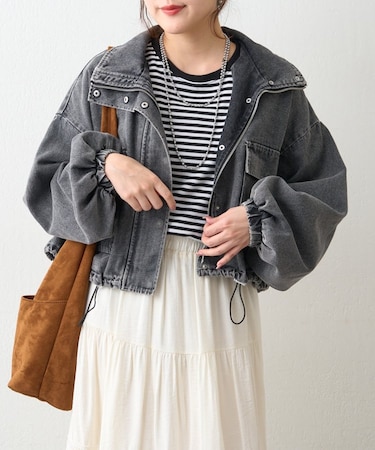 スタンドショートブルゾン