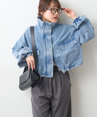 スタンドショートブルゾン