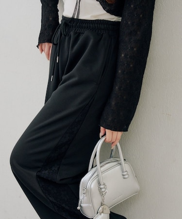 サイドレーススウェットパンツ