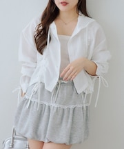 【continuer】ドロストフードシャツ