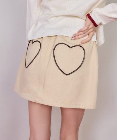 【one after another】ハートコレデニムミニ