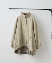 【ニュアンスカラーが魅力】スタンドカラーブルゾン