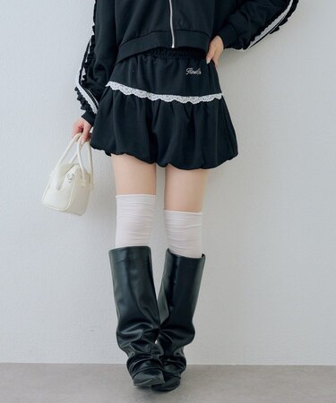 【continuer】【セットアップ】レースバルーンスカート