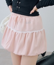 【continuer】【セットアップ】レースバルーンスカート