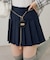 【continuer】チャーム付プリーツミニスカート