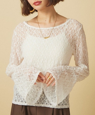 レースフレアー袖PO