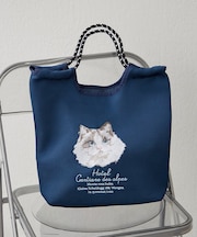 【人気シリーズ！】メッシュアニマル刺繍コードトートバッグ
