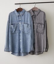 【着回し力抜群/大人のカジュアルコーデに】デニム2WAYシャツ