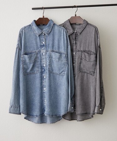 【着回し力抜群/大人のカジュアルコーデに】デニム2WAYシャツ