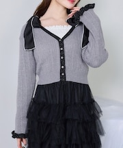 【one after another】配色カーディガン