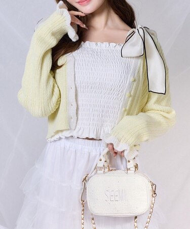 【one after another】配色カーディガン