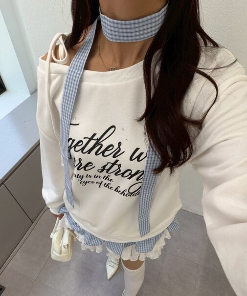 【continuer】ワンショルドッキングチュニック