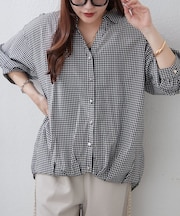 【人気シリーズ】多種ボタンタケノコタックブラウス