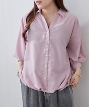 【人気シリーズ】多種ボタンタケノコタックブラウス