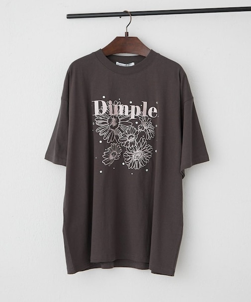 【ANOTHER BRANCH】花刺繍×ラインストーンTシャツ