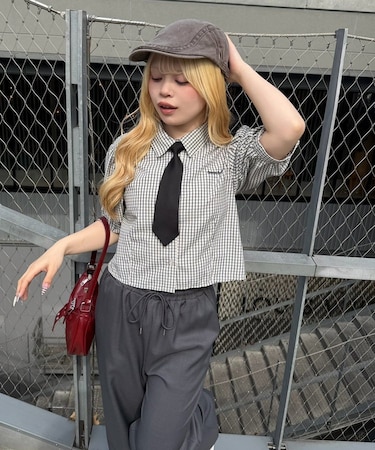 【ANOTHER BRANCH】スクールネクタイ付シャツ