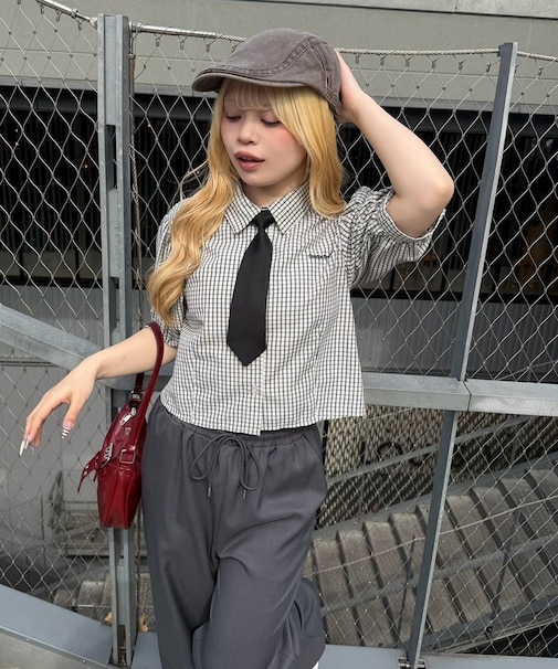 【ANOTHER BRANCH】スクールネクタイ付シャツ