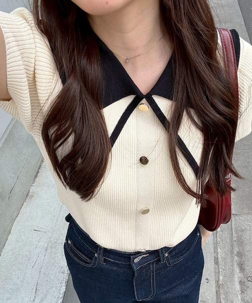 【ANOTHER BRANCH】配色BIG衿プルオーバー