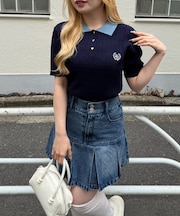 【ANOTHER BRANCH】2枚衿ケーブルポロ