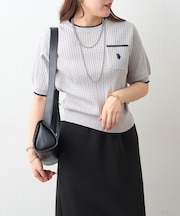 【U.S. POLO ASSN. ×RMAF】ポケ付ケーブルプルオーバー