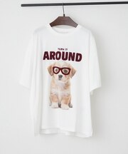 【continuer】メガネ犬半袖BIGT